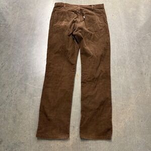 Vintage Levis 519 Brown Corduroy Pants Mens 36x32 Straight Leg White Tab 1985